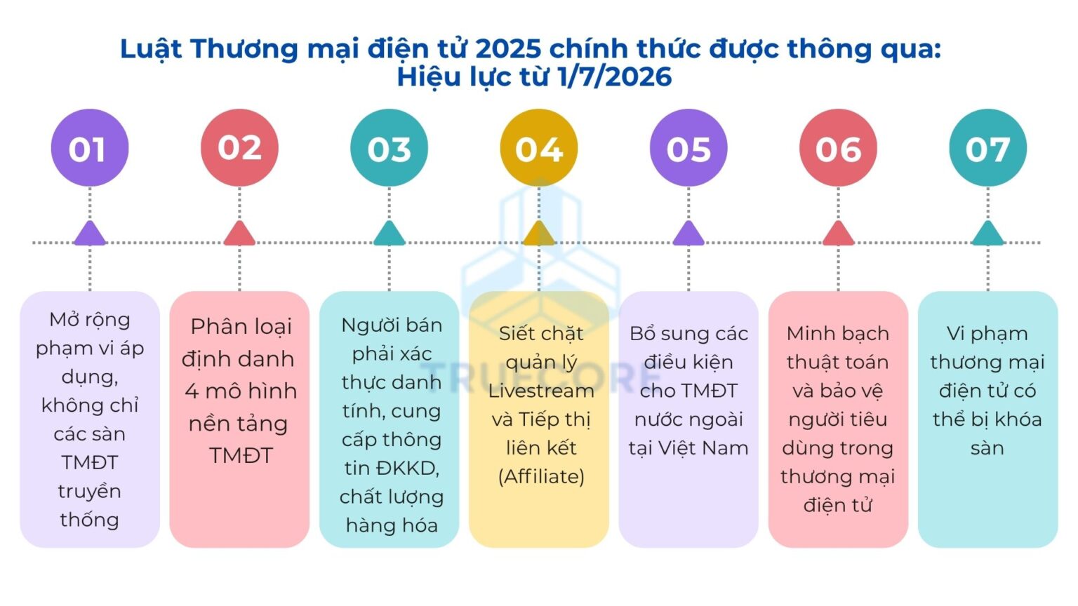 tổng hợp những điểm mới nổi bật của luật thương mại điện tử 2025