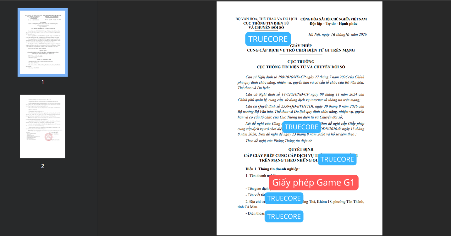 Thu Tuc Xin Cap Giay Thong Bao Phat Hanh Tro Choi Dien Tu Game G1 1