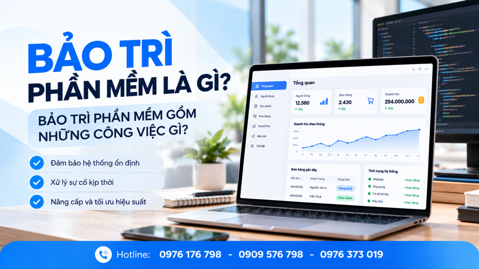 bảo trì phần mềm gồm những công việc gì
