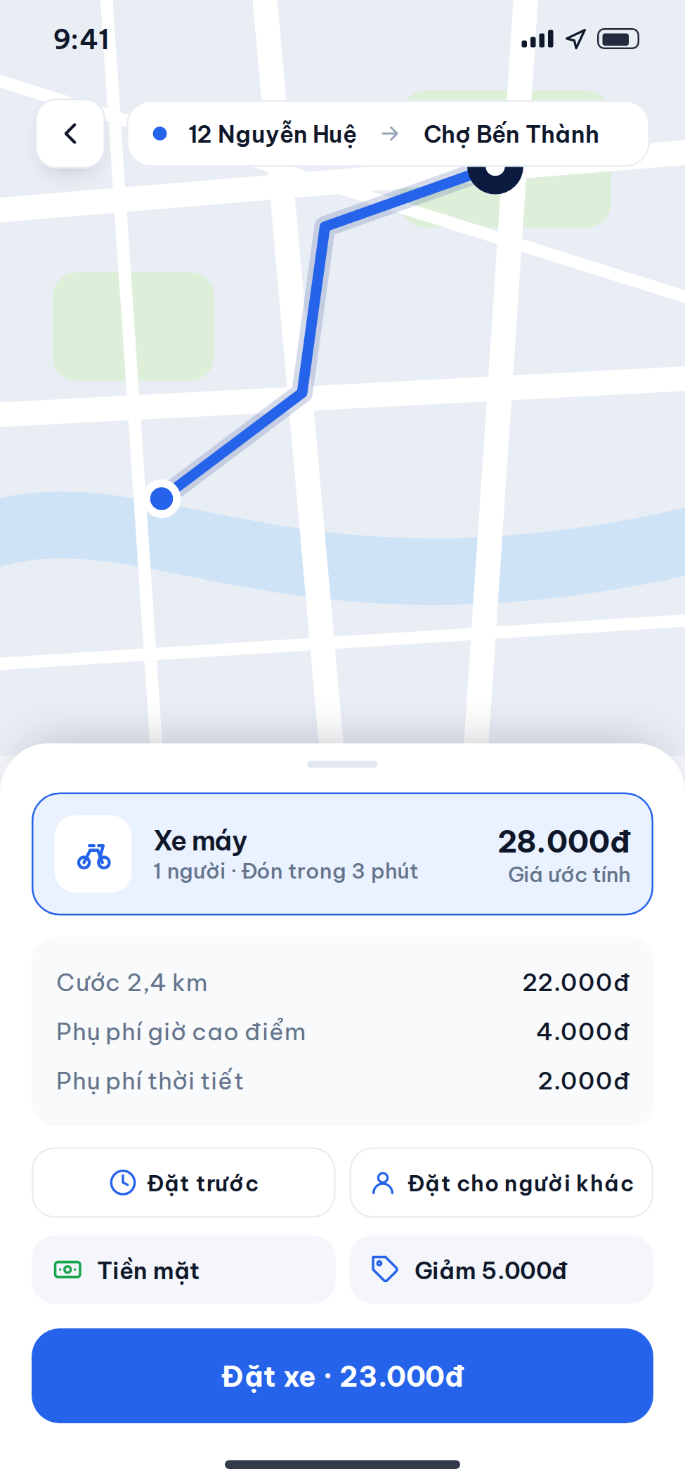 Thiết kế ứng dụng gọi xe công nghệ trọn gói